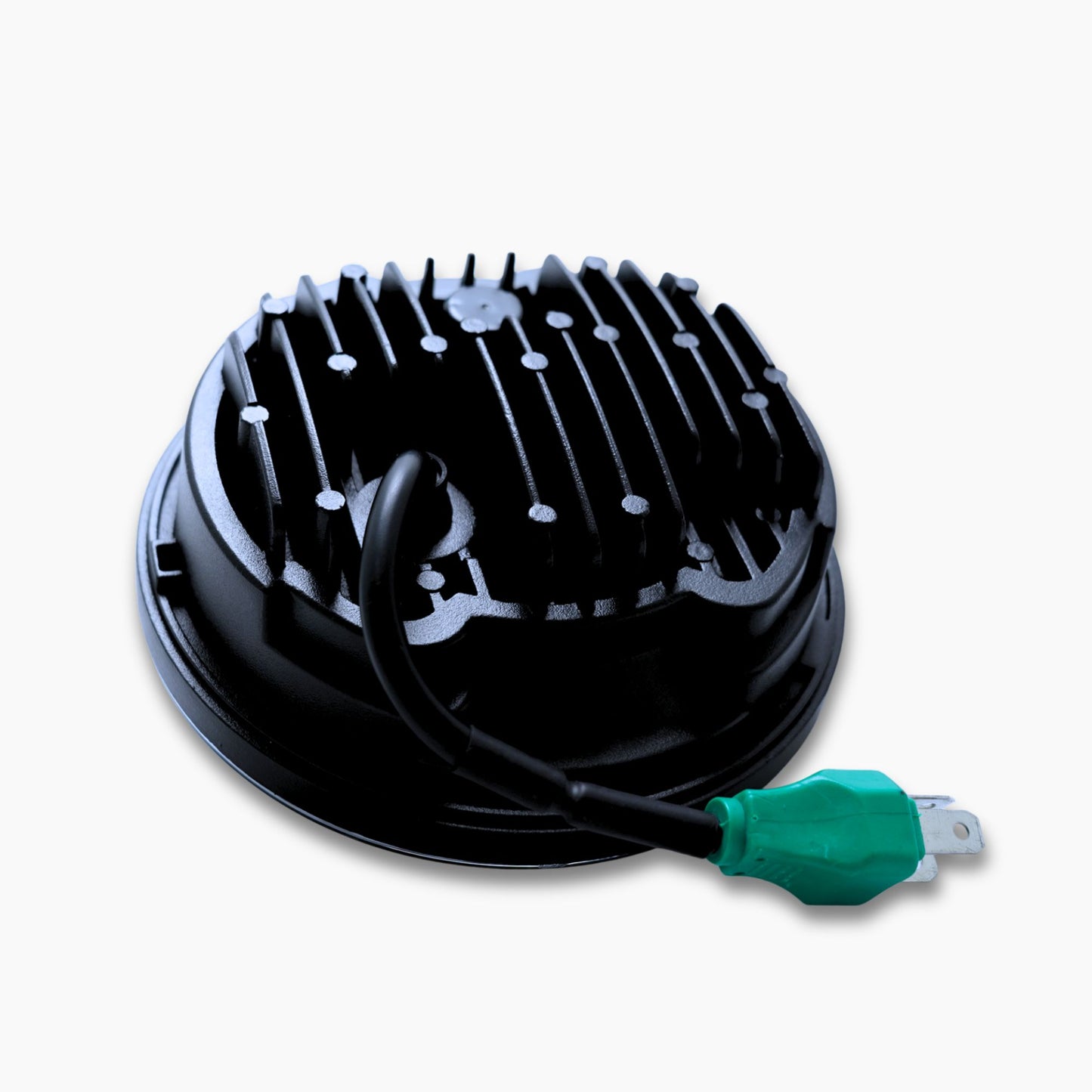 BMF 5.75” headlight for Harley Davidson by Boogie Co. backside view