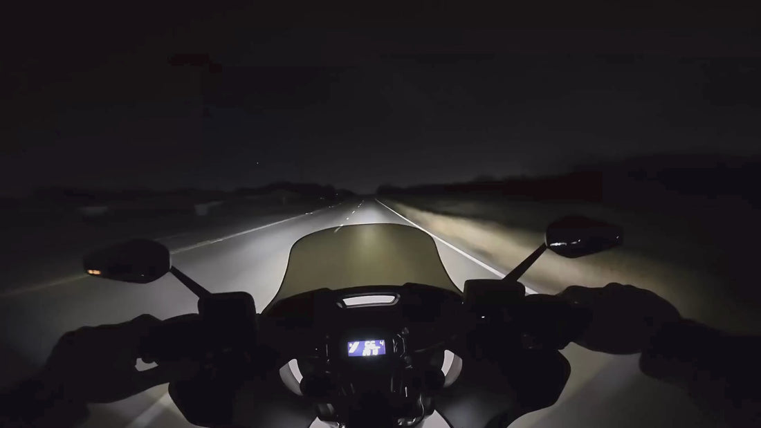 The Best Harley Davidson FXLRST Light Bar for 2022-2024 Low Rider ST as demonstrated on a 2023 FXLRST with Factory Integrated Wiring Kit from Boogie Co. 